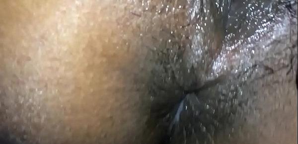  Indian man spying his girlfriend while he fingering her anus and pussy